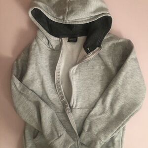Gray Zip-Up Hoodie